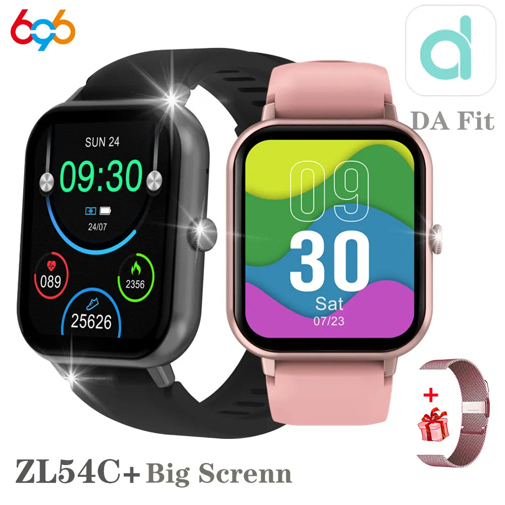 Wicksonline™ 2023 New Blue Tooth Call Women Smart Watch 24H Health Monitor 100+ Sport Modes Waterproof Music Men Lady ZL54C+ Smartwatch