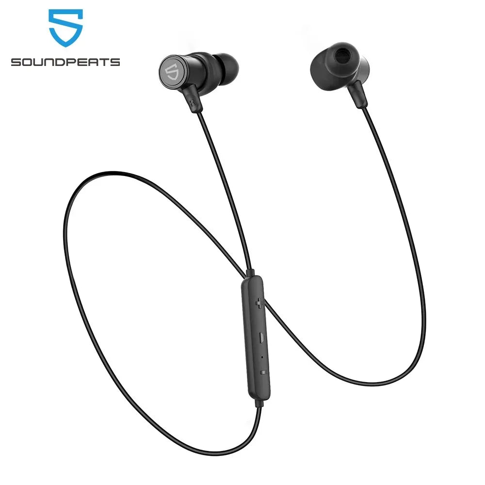 Wicksonline™ SoundPEATS Q30 HD+ Bluetooth Headphones in-Ear Stereo V5.2 Magnetic Immersive Bass Wireless Earphones aptX-HD IPX5 with Mic