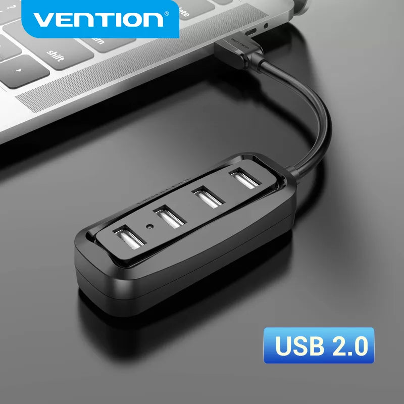 Wicksonline™  USB 2.0 HUB 4 Port  Multi USB Splitter for Lenovo Xiaomi Macbook Pro Air Computer Accessories Laptop HUB USB 2.0