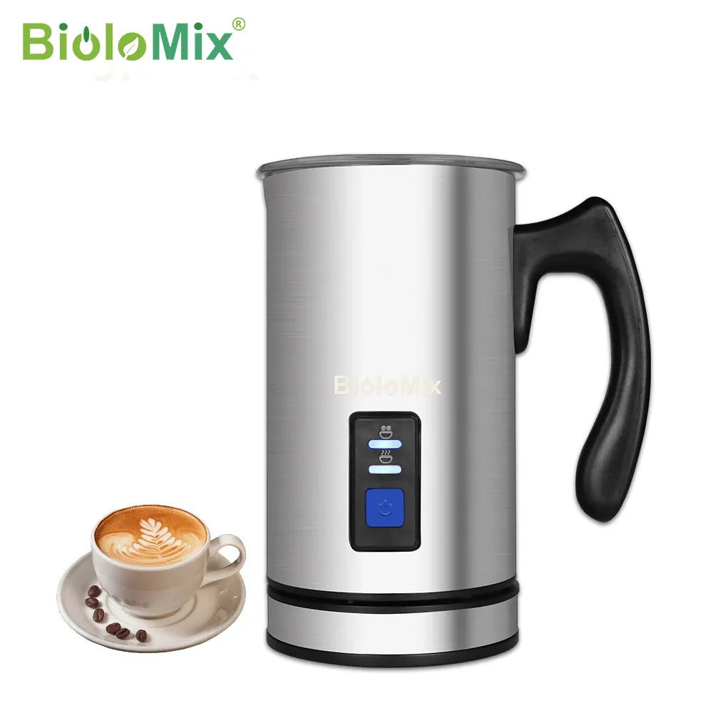 Wicksonline™ BioloMix Electric Milk Frother Milk Steamer Creamer Milk Heater Coffee Foam for Latte Cappuccino Hot Chocolate